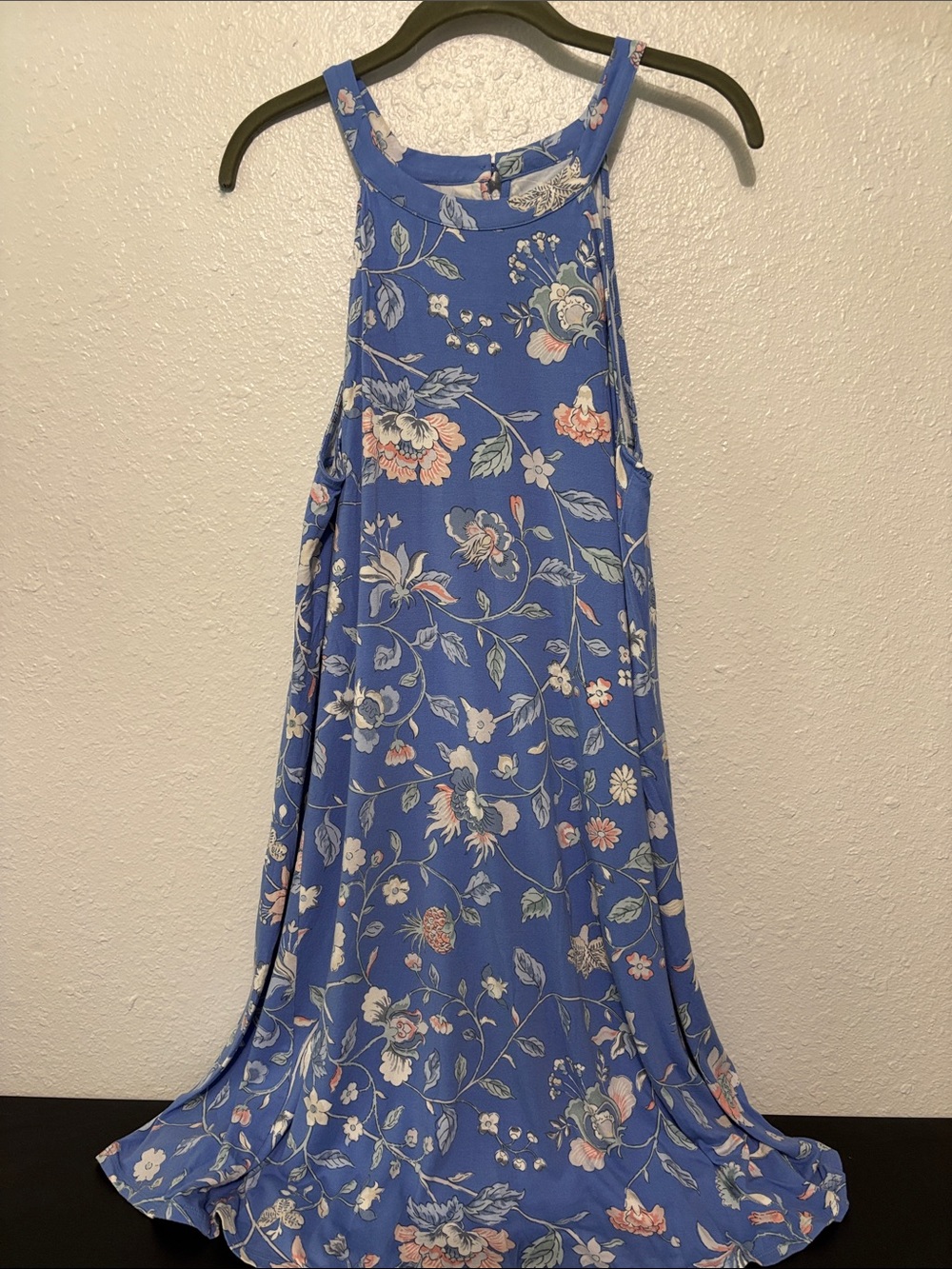 LOFT Blue Floral Dress